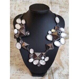 Statement Necklace - Art Deco Necklace - Multiple Shapes and Colors - Unique